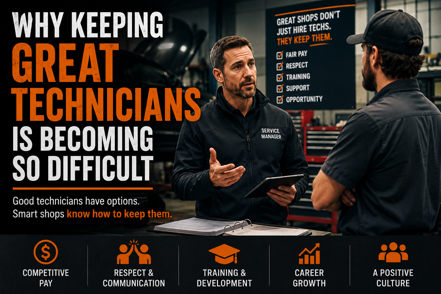 Why Keeping Great Technicians Is Becoming So Difficult